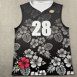 Slunks Jersey 2XL XXL Floral Hanai Beach Volleyball Sleeveless Tank Top Mens